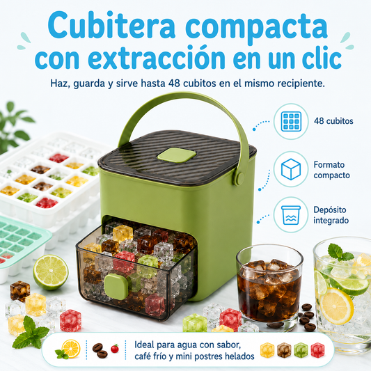 Cubitera con Depósito y Fácil Extracción